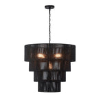Suspension bohème KAWOTI largeur 26, 5 lumières, 4 niveaux