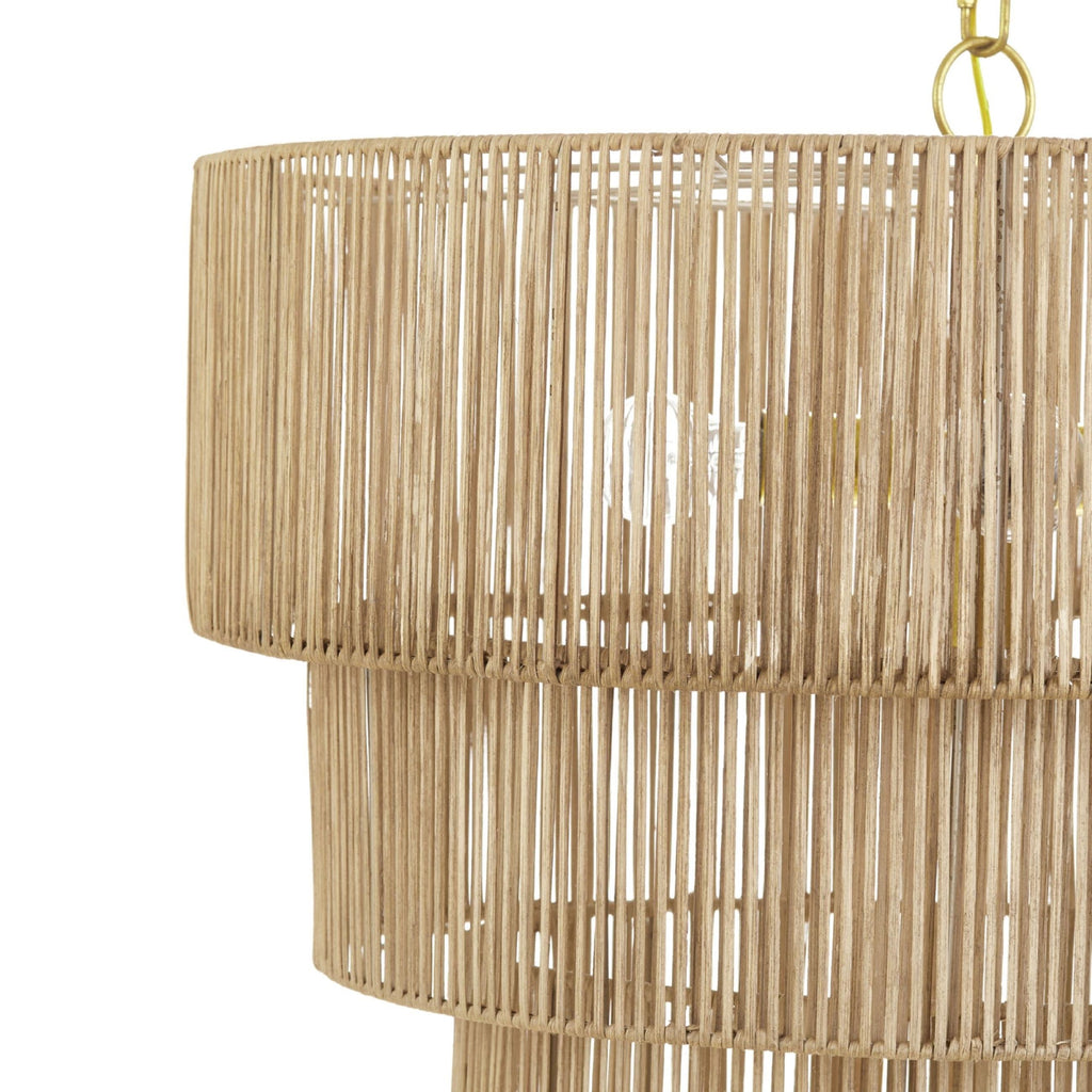 Suspension bohème KAWOTI largeur 26, 5 lumières, 4 niveaux