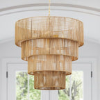 Suspension bohème KAWOTI largeur 26, 5 lumières, 4 niveaux