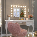 Miroir de maquillage Hollywood Keonjinn à LED avec 15/18 lumières LED