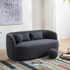 Causeuse 2 places rembourrée KINWELL Boucle avec oreillers