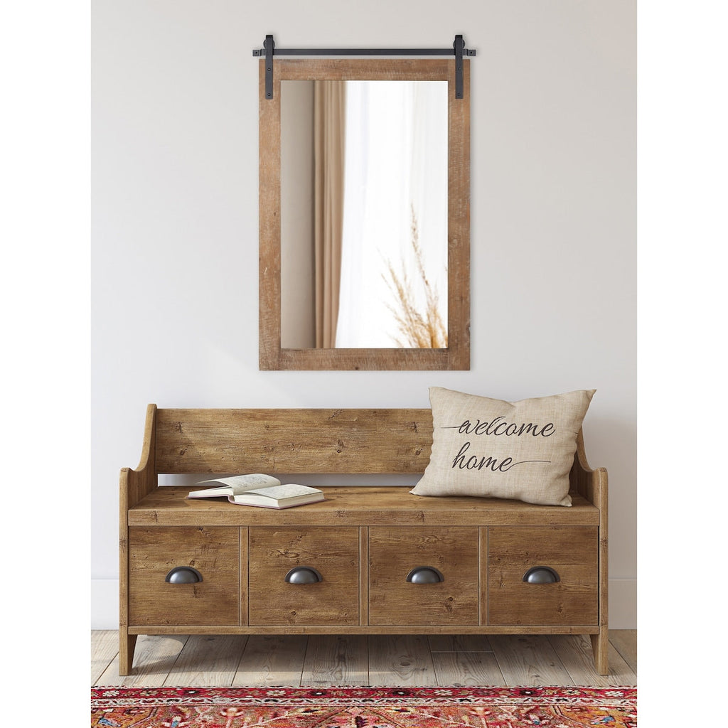 Miroir mural rectangulaire rustique Kate et Laurel Cates