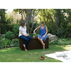 Banc de rangement Keter Brightwood en résine résistante aux intempéries, 120 gal, marron - 40