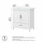 Meuble-lavabo Key West 32 W avec lavabo par Bush Furniture