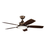 Ventilateur de plafond Kichler Cameron 52 à 5 pales à LED avec télécommande
