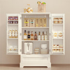 Armoire de rangement pour cuisine, garde-manger, armoire de rangement de salle de bain indépendante avec 2 portes et tiroirs
