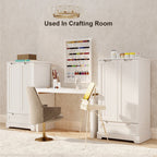 Armoire de rangement pour cuisine, garde-manger, armoire de rangement de salle de bain indépendante avec 2 portes et tiroirs