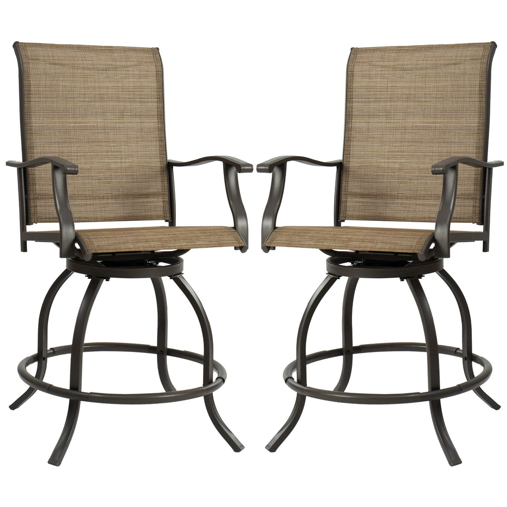Ensemble de tabourets/chaises de bar pivotants hauts Kozyard Isabella