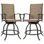 Ensemble de tabourets/chaises de bar pivotants hauts Kozyard Isabella