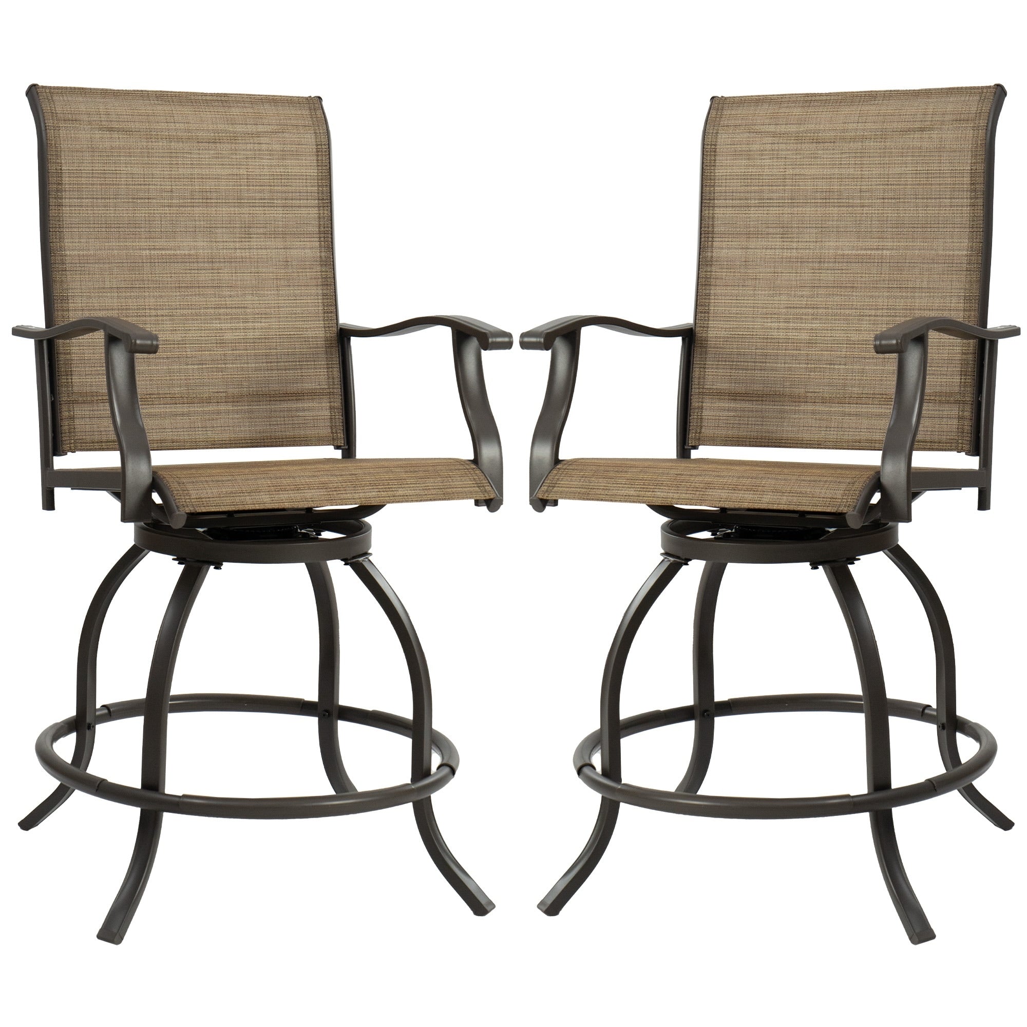 Ensemble de tabourets/chaises de bar pivotants hauts Kozyard Isabella