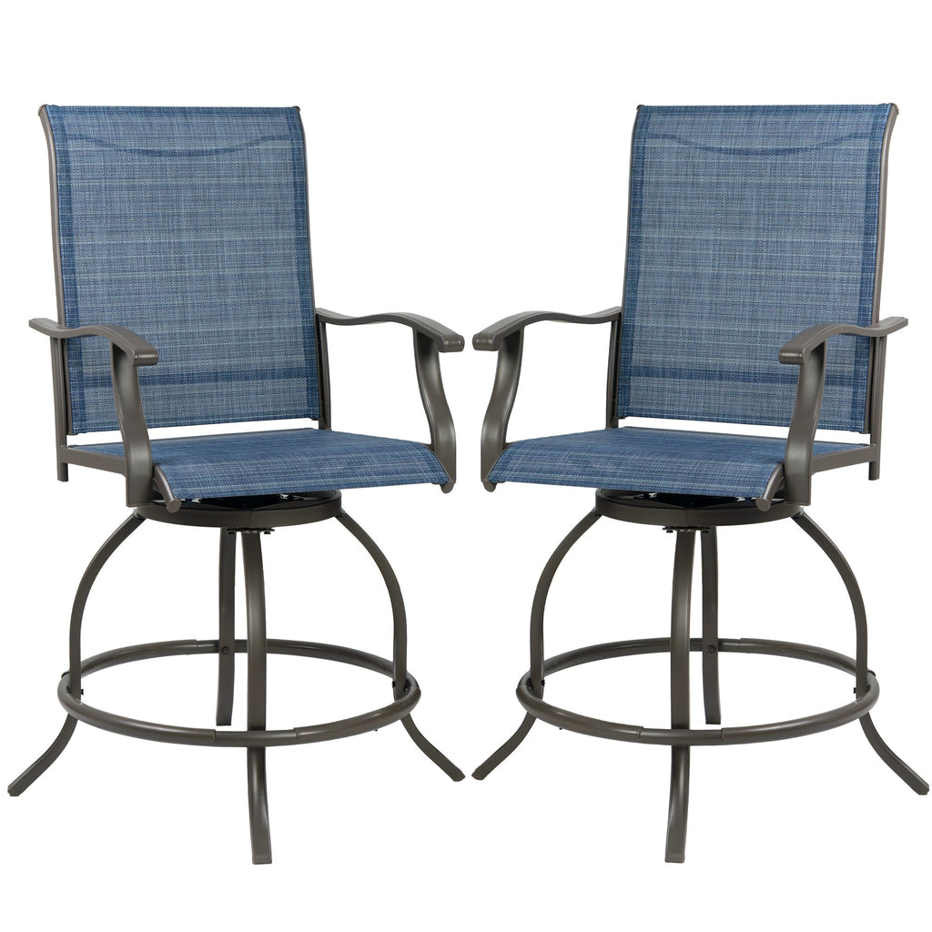 Ensemble de tabourets/chaises de bar pivotants hauts Kozyard Isabella