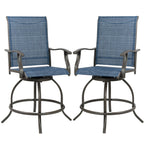 Ensemble de tabourets/chaises de bar pivotants hauts Kozyard Isabella
