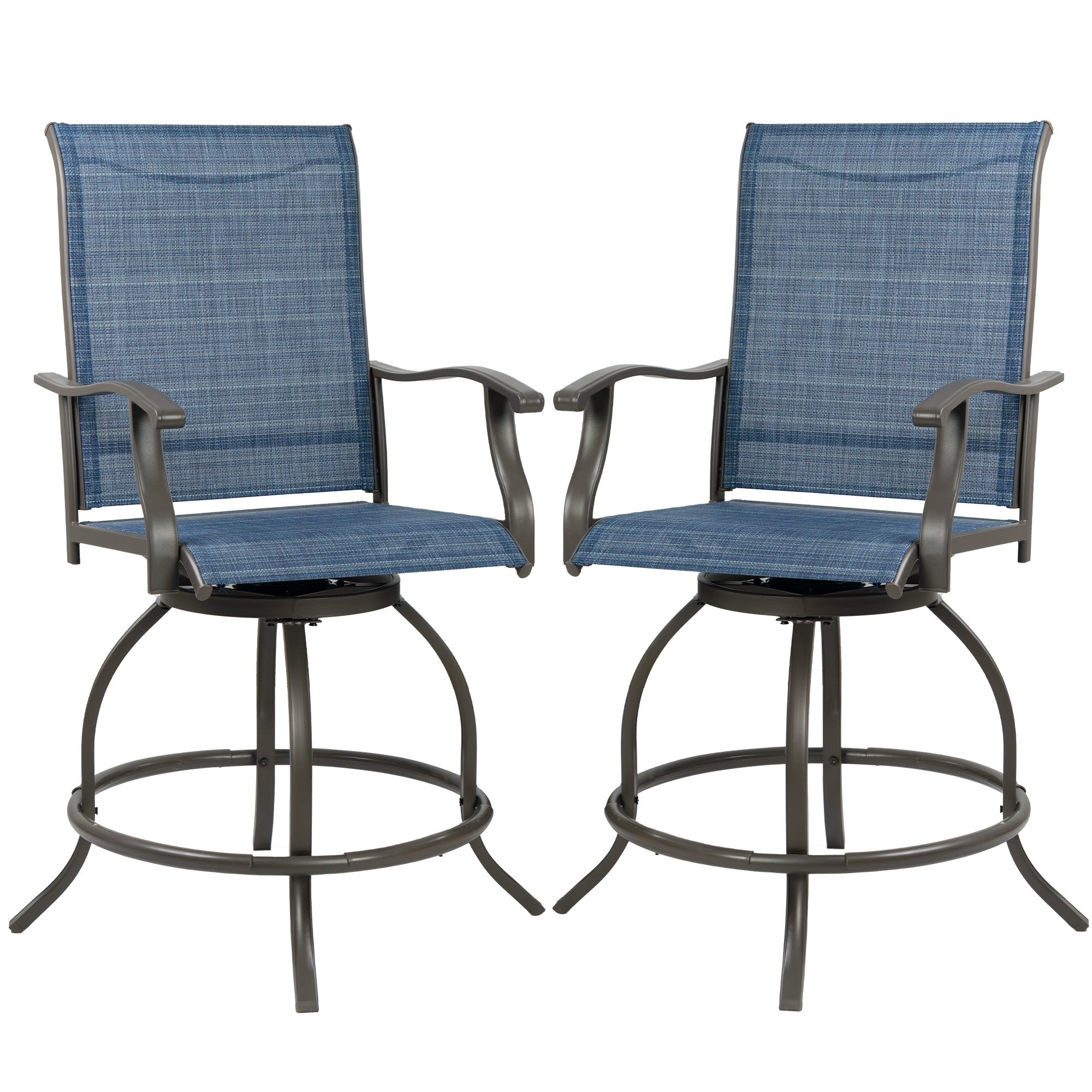 Ensemble de tabourets/chaises de bar pivotants hauts Kozyard Isabella