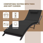Ensemble de chaises longues d'extérieur 3 pièces Kullavik