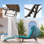 Ensemble de chaises longues d'extérieur 3 pièces Kullavik
