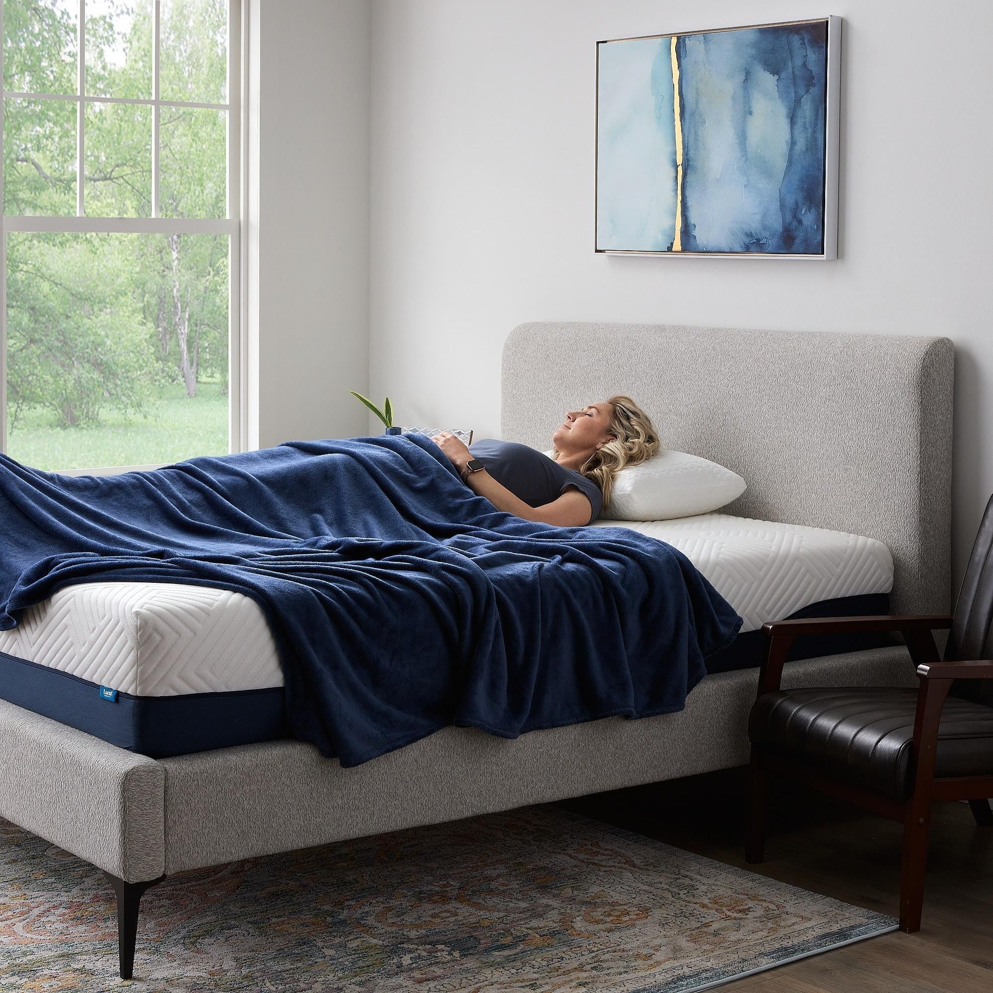 Matelas hybride Lucid 12 pouces en gel et aloe vera