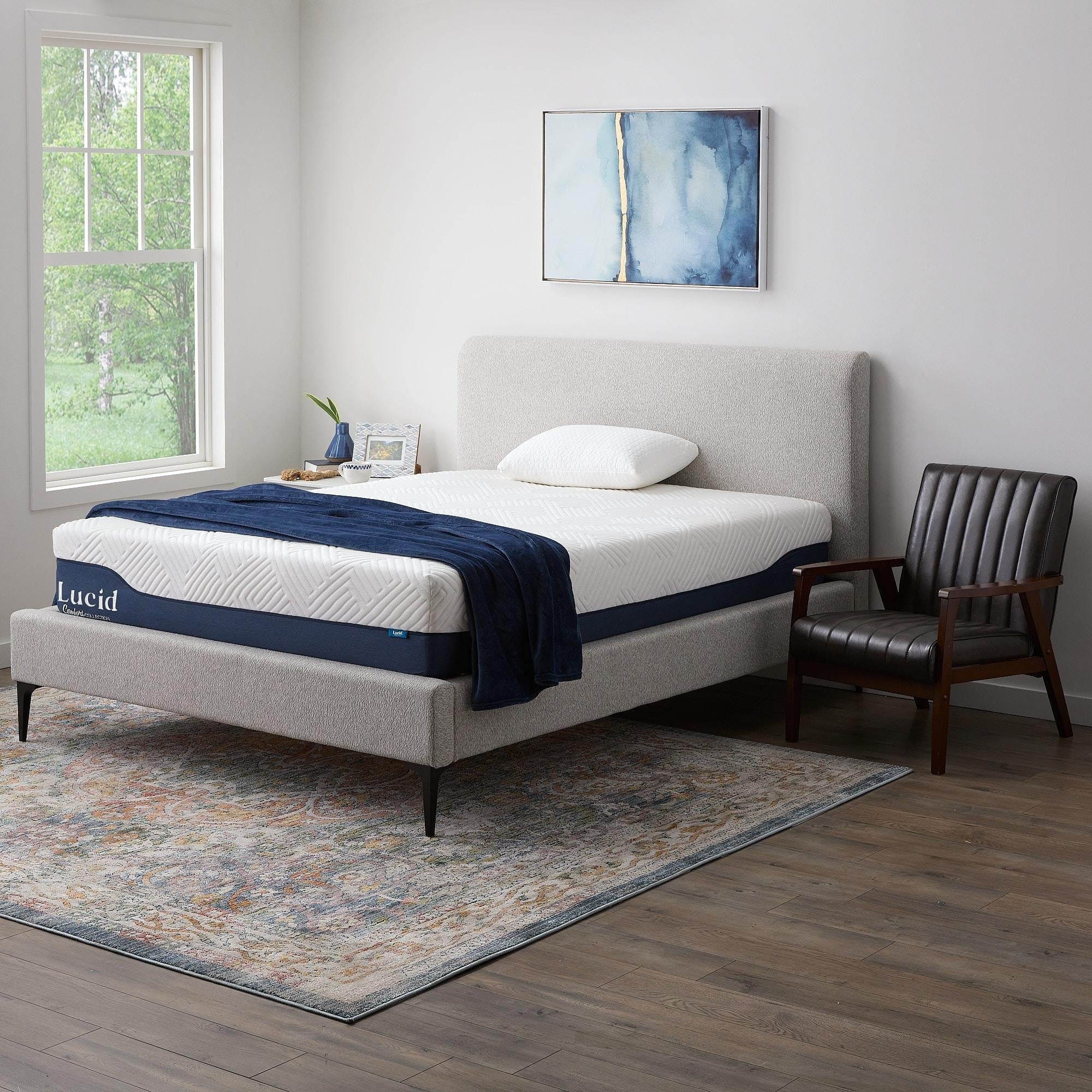 Matelas hybride Lucid 12 pouces en gel et aloe vera