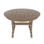 Ensemble de salle à manger d'extérieur Polytrends Laguna en PEHD, toutes saisons, avec table ronde et fauteuils (5 pièces)