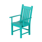 Ensemble de salle à manger d'extérieur Polytrends Laguna en PEHD, toutes saisons, avec table ronde et fauteuils (5 pièces)
