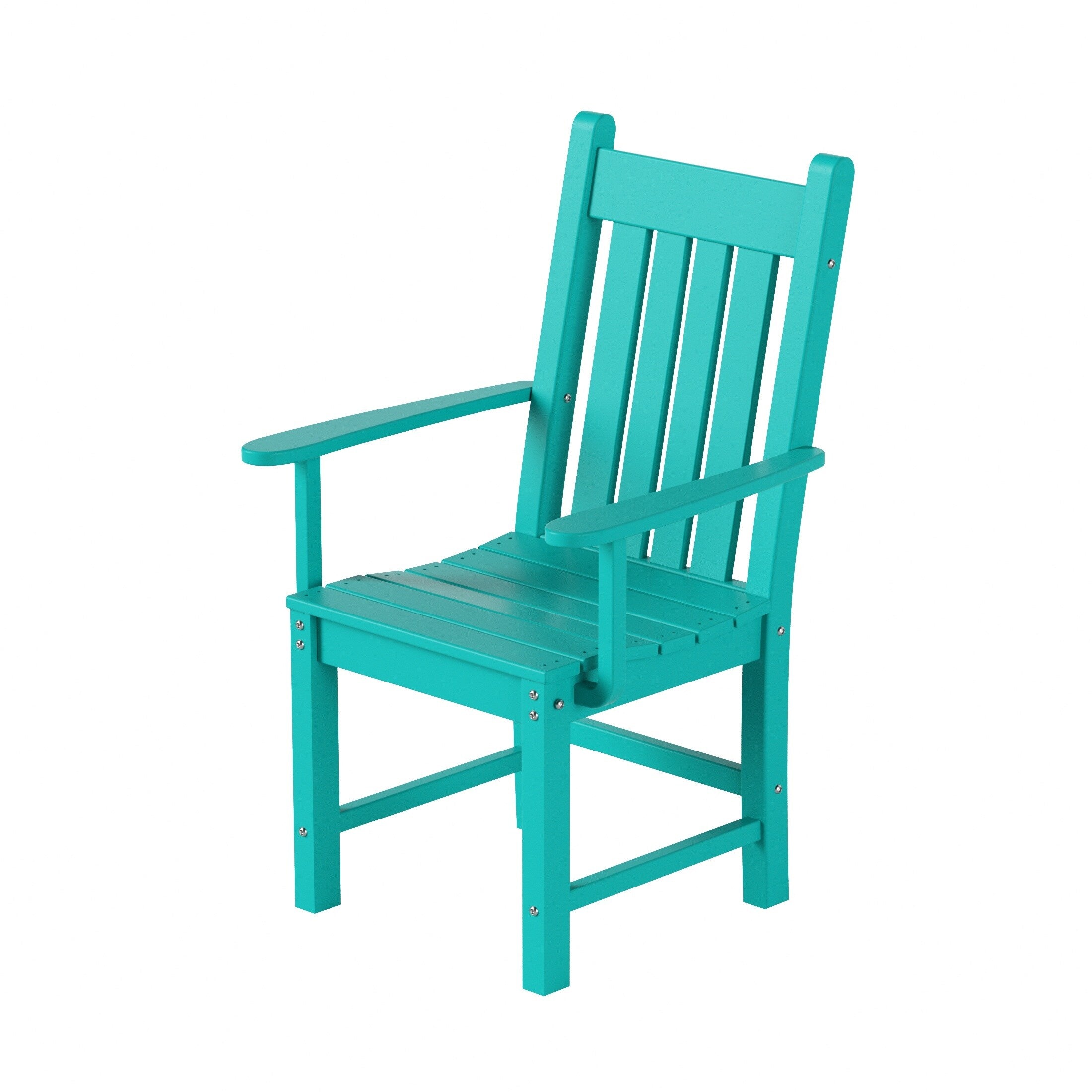 Ensemble de salle à manger d'extérieur Polytrends Laguna en PEHD, toutes saisons, avec table ronde et fauteuils (5 pièces)