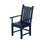 Ensemble de salle à manger d'extérieur Polytrends Laguna en PEHD, toutes saisons, avec table ronde et fauteuils (5 pièces)