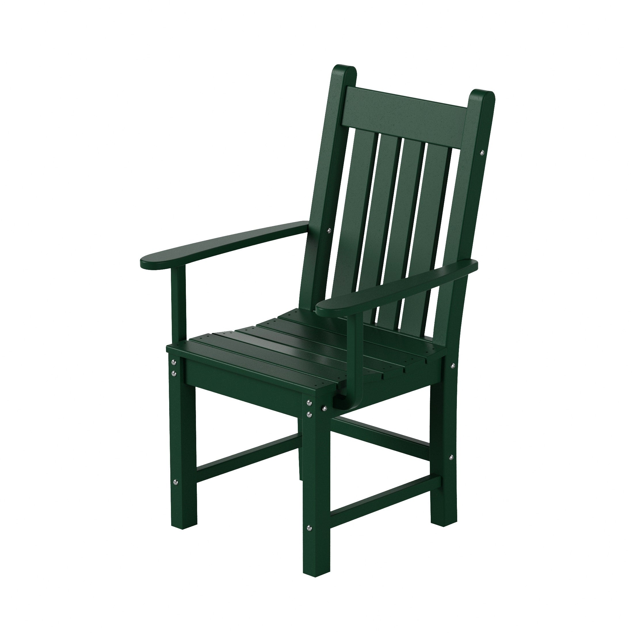 Ensemble de salle à manger d'extérieur Polytrends Laguna en PEHD, toutes saisons, avec table ronde et fauteuils (5 pièces)