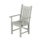 Ensemble de salle à manger d'extérieur Polytrends Laguna en PEHD, toutes saisons, avec table ronde et fauteuils (5 pièces)