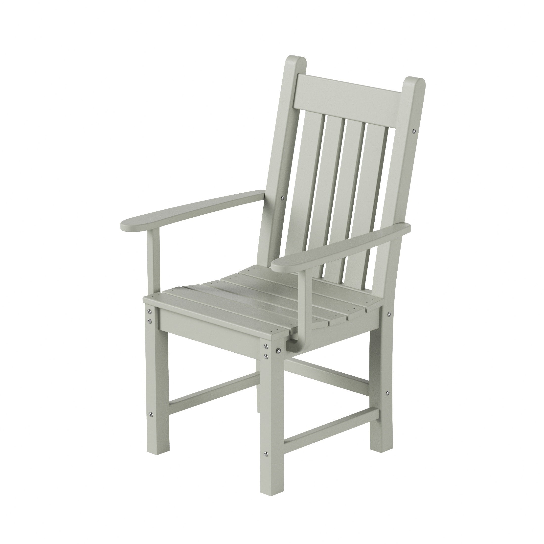 Ensemble de salle à manger d'extérieur Polytrends Laguna en PEHD, toutes saisons, avec table ronde et fauteuils (5 pièces)
