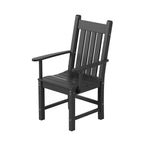Ensemble de salle à manger d'extérieur Polytrends Laguna en PEHD, toutes saisons, avec table ronde et fauteuils (5 pièces)