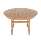 Ensemble de salle à manger d'extérieur Polytrends Laguna en PEHD, toutes saisons, avec table ronde et fauteuils (5 pièces)