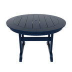 Ensemble de salle à manger d'extérieur Polytrends Laguna en PEHD, toutes saisons, avec table ronde et fauteuils (5 pièces)