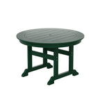 Ensemble de salle à manger d'extérieur Polytrends Laguna en PEHD, toutes saisons, avec table ronde et fauteuils (5 pièces)