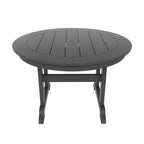 Ensemble de salle à manger d'extérieur Polytrends Laguna en PEHD, toutes saisons, avec table ronde et fauteuils (5 pièces)