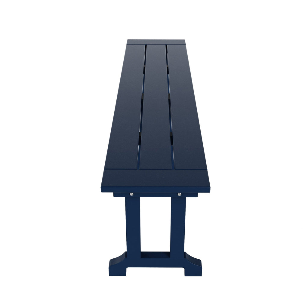 Banc de terrasse extérieur Polytrends Laguna en PEHD toutes saisons 65