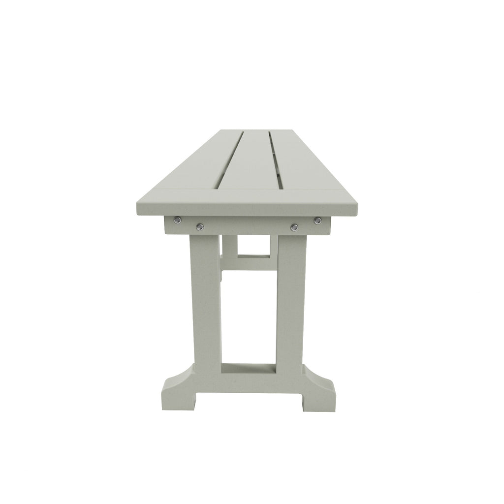 Banc de terrasse extérieur Polytrends Laguna en PEHD toutes saisons 65