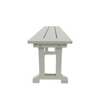 Banc de terrasse extérieur Polytrends Laguna en PEHD toutes saisons 65