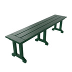 Banc de terrasse extérieur Polytrends Laguna en PEHD toutes saisons 65