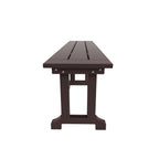 Banc de terrasse extérieur Polytrends Laguna en PEHD toutes saisons 65