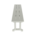 Banc de terrasse extérieur Polytrends Laguna en PEHD toutes saisons 65