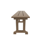 Banc de terrasse extérieur Polytrends Laguna en PEHD toutes saisons 65