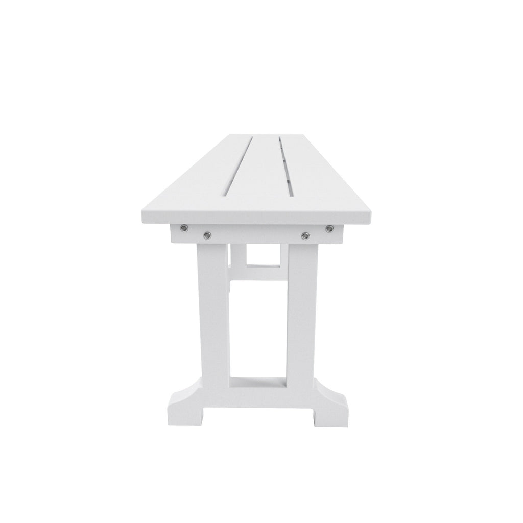 Banc de terrasse extérieur Polytrends Laguna en PEHD toutes saisons 65