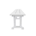 Banc de terrasse extérieur Polytrends Laguna en PEHD toutes saisons 65