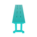 Banc de terrasse extérieur Polytrends Laguna en PEHD toutes saisons 65
