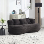 Canapé confortable et durable, fauteuil poire à dossier haut pour adultes et enfants - 2 places