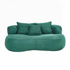 Canapé confortable et durable, fauteuil poire à dossier haut pour adultes et enfants - 2 places