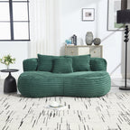 Canapé confortable et durable, fauteuil poire à dossier haut pour adultes et enfants - 2 places