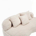 Canapé confortable et durable, fauteuil poire à dossier haut pour adultes et enfants - 2 places