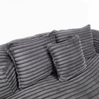 Canapé confortable et durable, fauteuil poire à dossier haut pour adultes et enfants - 2 places
