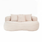 Canapé confortable et durable, fauteuil poire à dossier haut pour adultes et enfants - 2 places