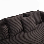 Canapé confortable et durable, fauteuil poire à dossier haut pour adultes et enfants - 2 places